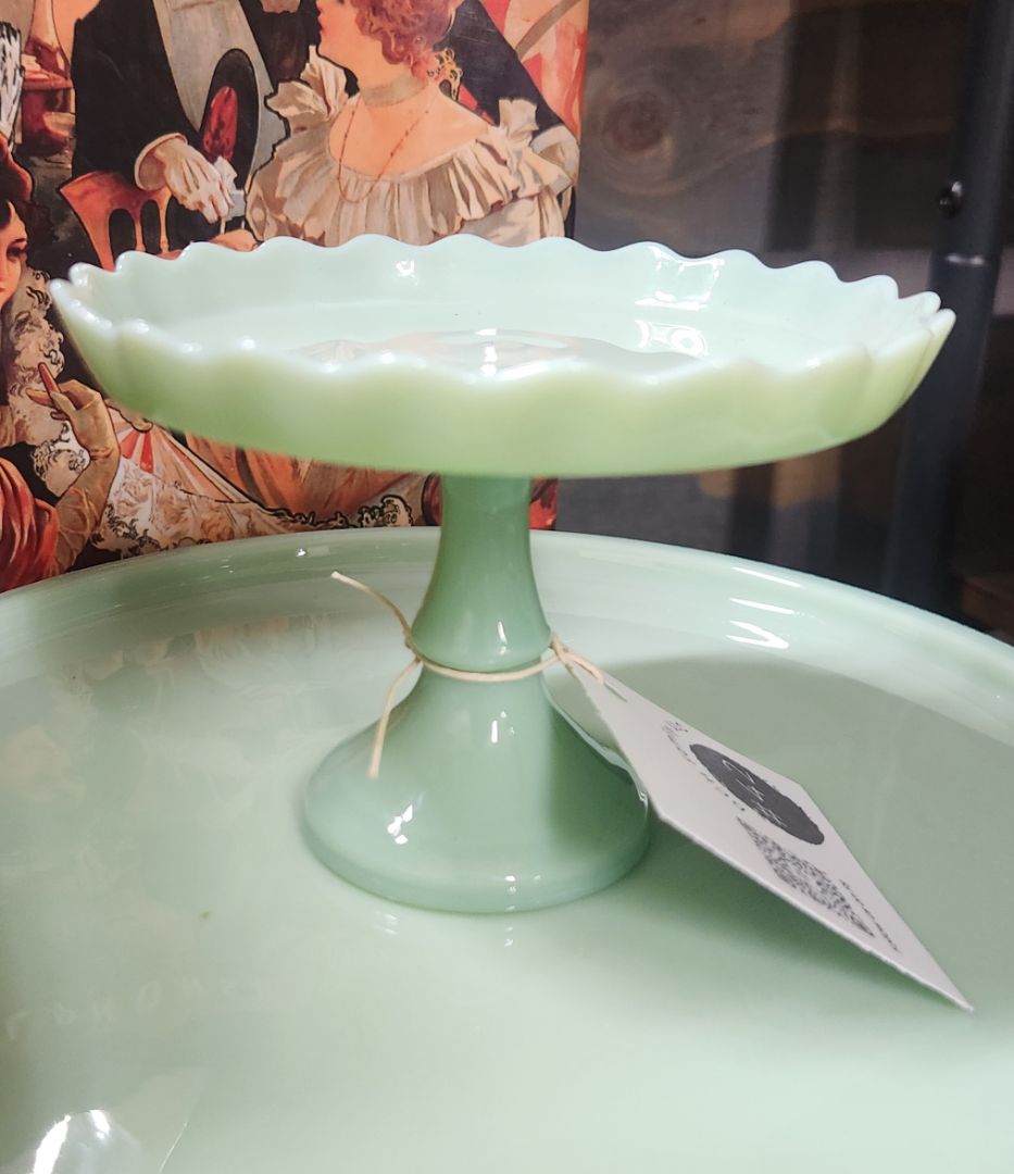 Small Jadeite Cake/Cupcake Stand