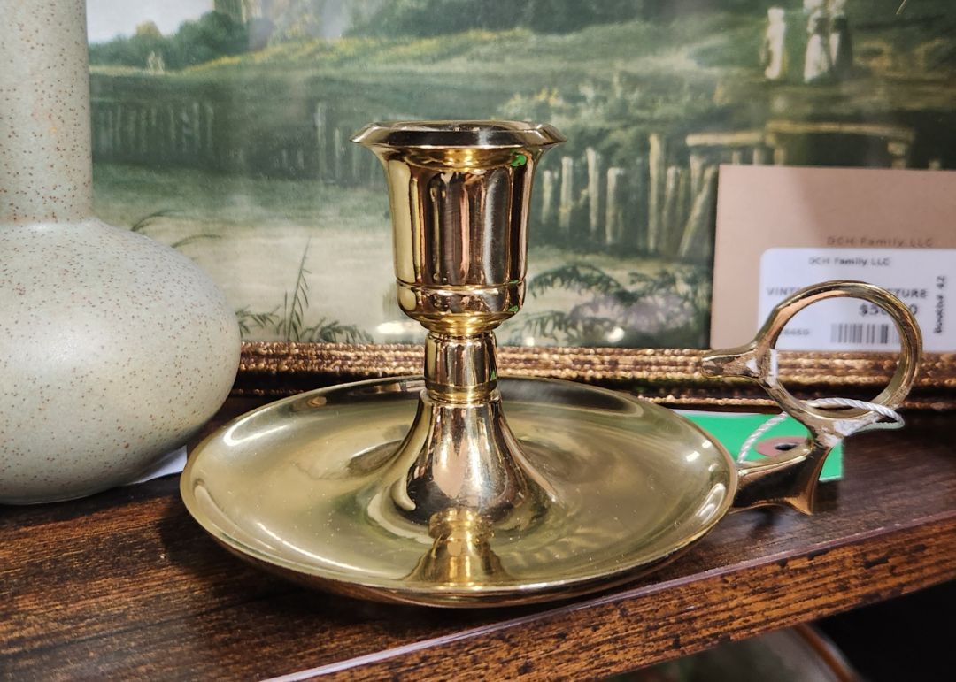 Solid Brass Candle Holder