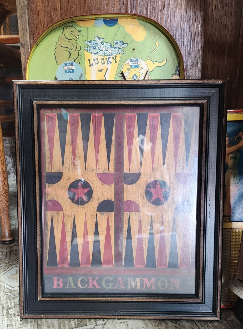 Framed Backgammon Print