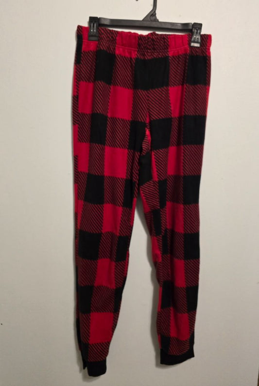 Red/Black Plaid  Lounge Pants, Small