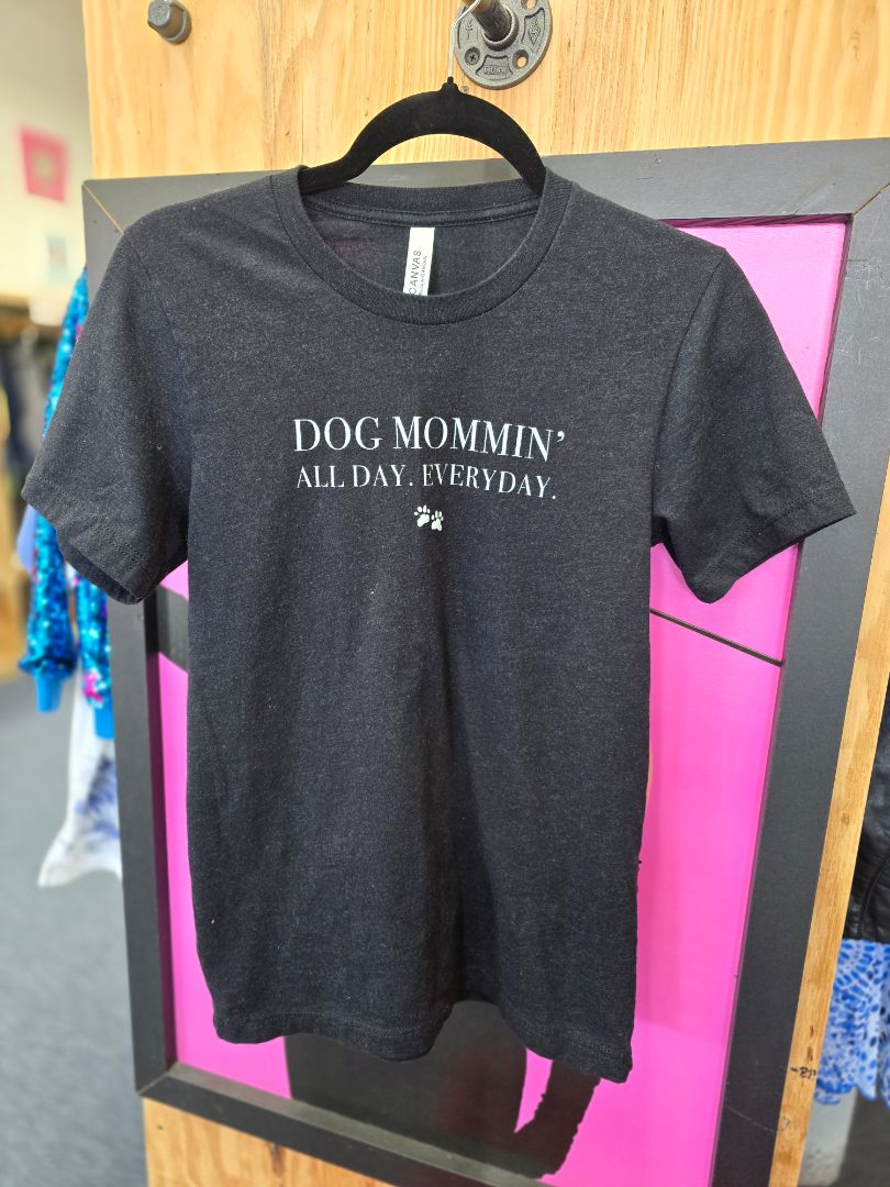 Black Bella+Canvas Dog Mommin', Small