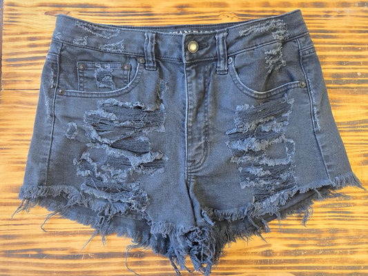 Black American Eagle Shorts, 6 Stretch