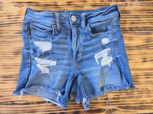 Blue American Eagle Shorts, 6 Next Level Stretch