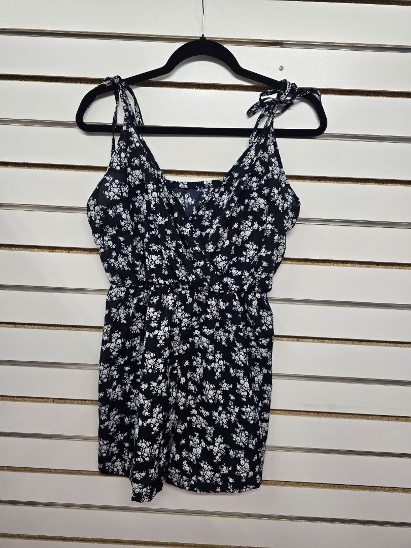 Navy Shein Romper, Small