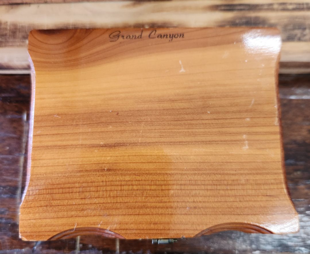 Vintage Souvenir Cedar Box - Grand Canyon