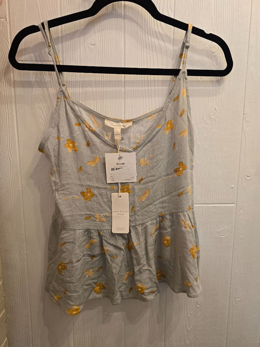 Light Blue Grade & Gather Tank Top, Small