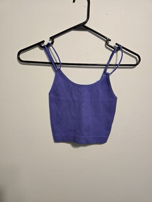 Purple No Boundaries Crop Tank, Small