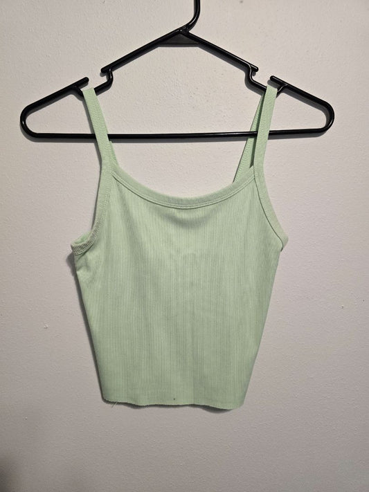 Green No Boundaries Crop Tank, Small