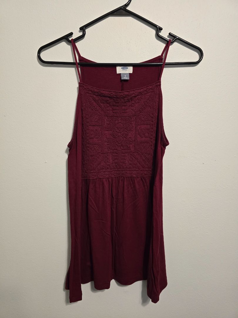 Maroon Old Navy Tank Top, Small