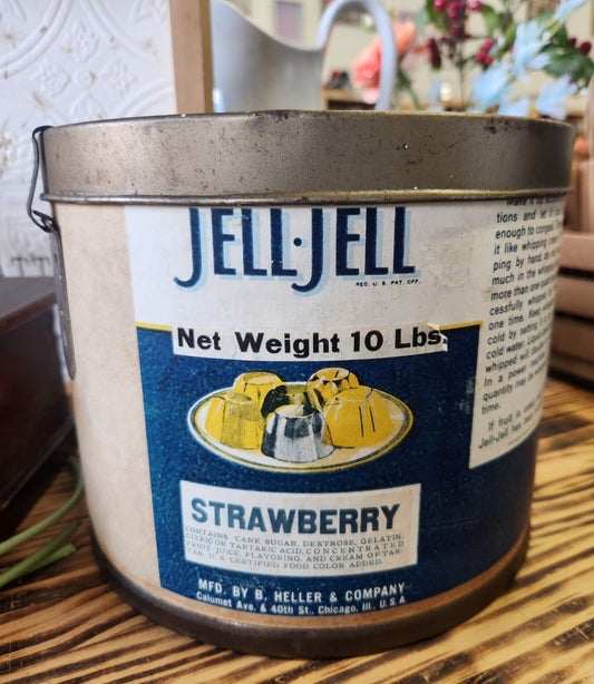 Jell-Jell Strawberry Container Vintage