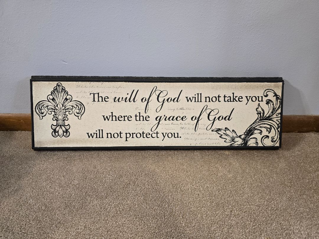 Will of God Hanging Decor, 8" x 27"