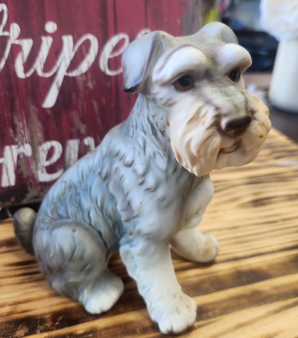 Stilia Schnauzer Dog Figurine Vintage