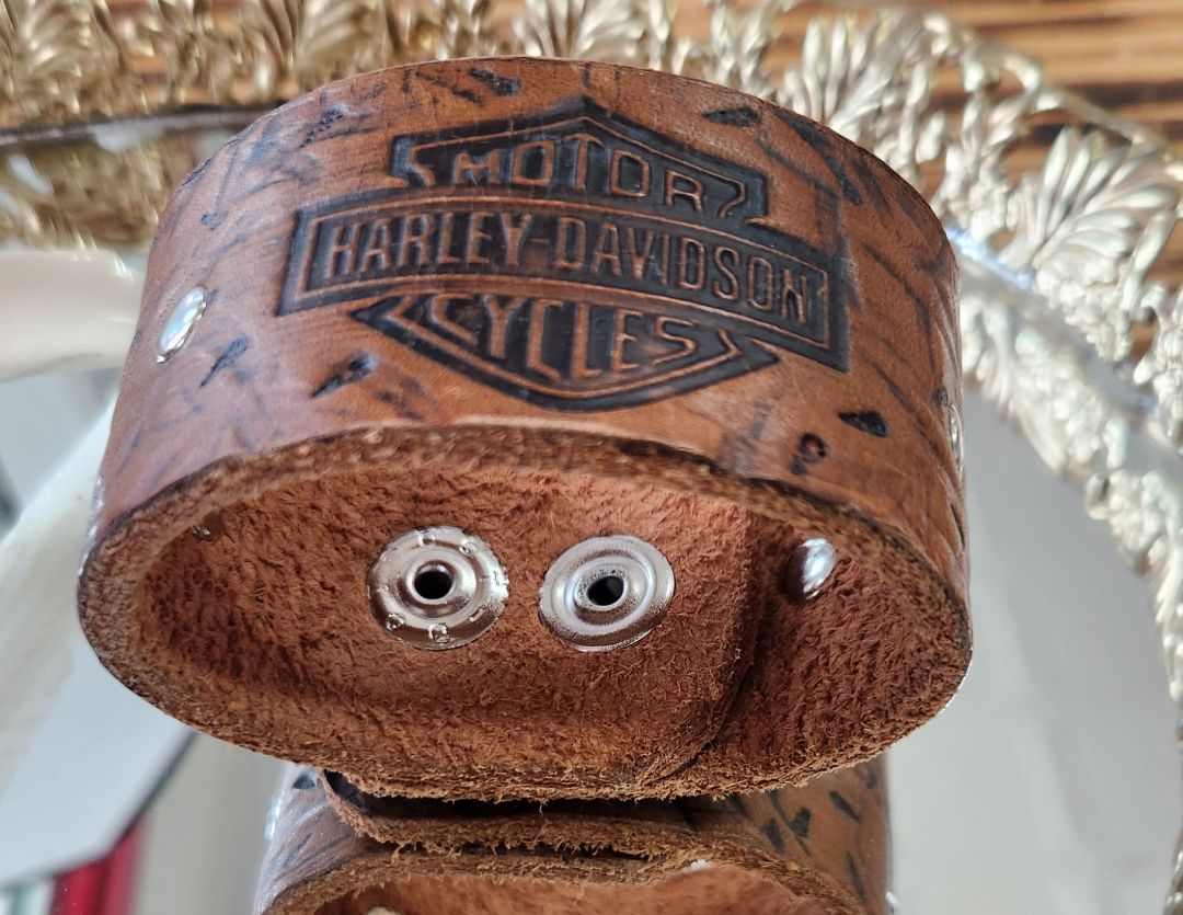 Harley Davidson Leather Bracelet