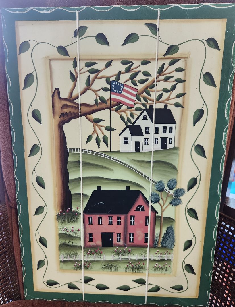 Painting on Wood Vintage Looking