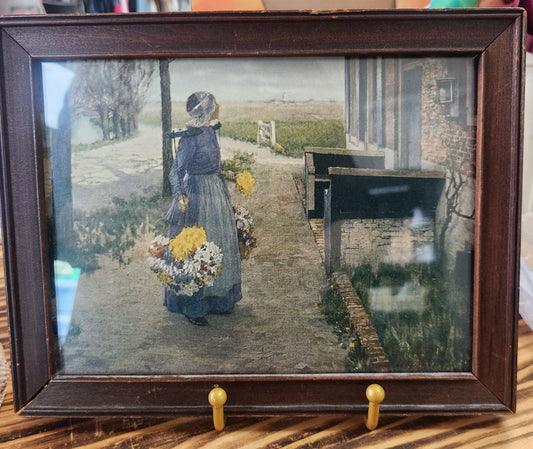 Framed Dutch Print Vintage