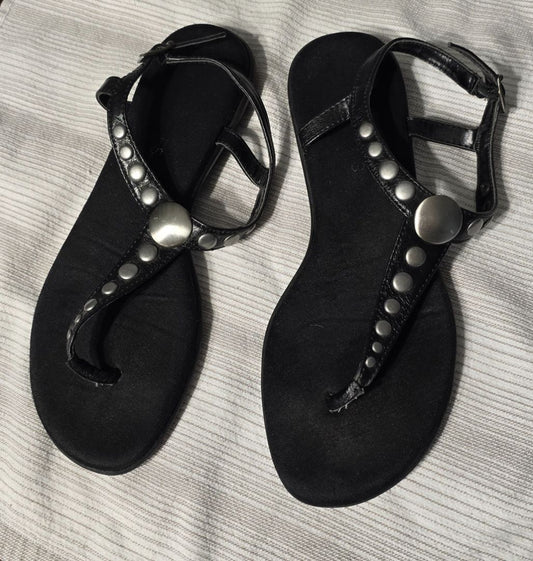 Black Maurices Sandals, 7