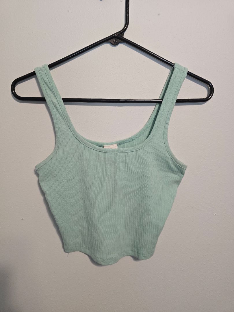 Green Destined Crop Tank, Small