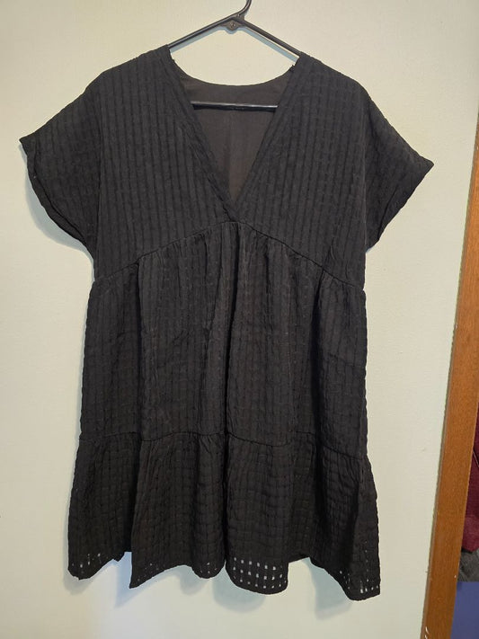 Black  Swim Coverup, Medium