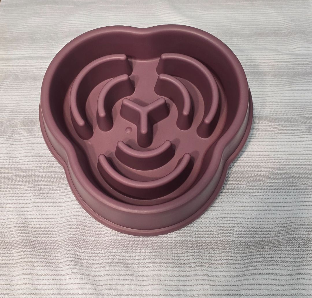 Purple  Slow Feeder Bowl, 7.5"