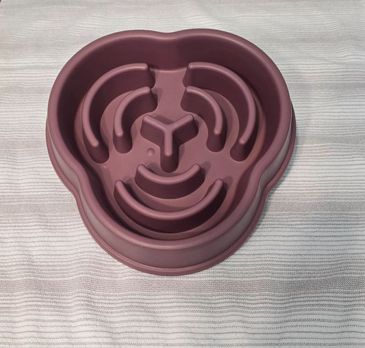 Purple  Slow Feeder Bowl, 7.5"