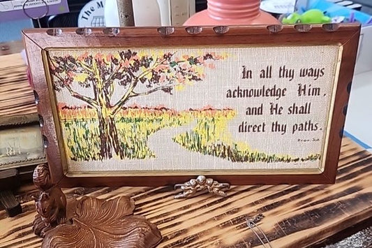 Vintage Framed Proverbs 3:6