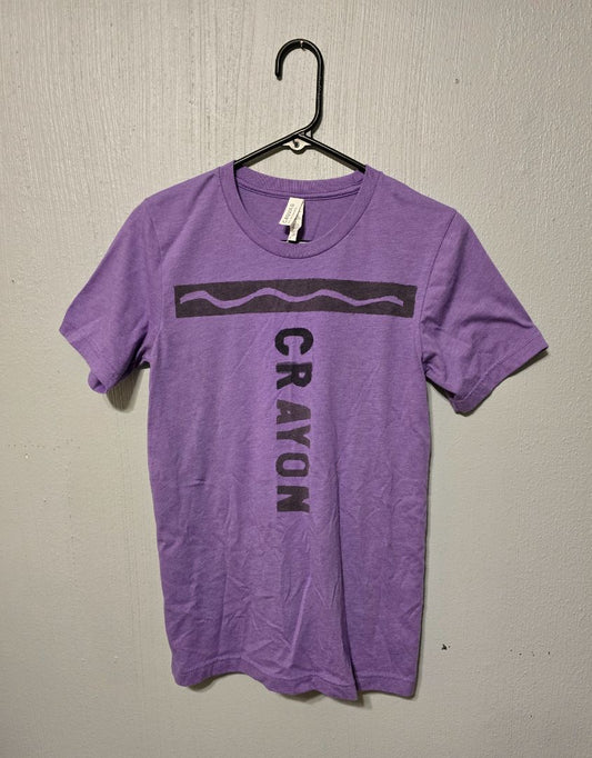 Canvas Crayon TShirt, Small,Purple, Amira’s closet