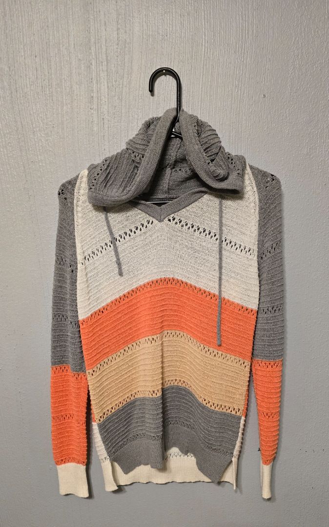 Sweater, Small,Crm/Org/Tan/Gry, Amira’s closet
