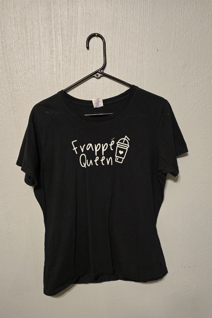 Port & Co Frappe Queen TShirt, Large,Black, Amira’s closet