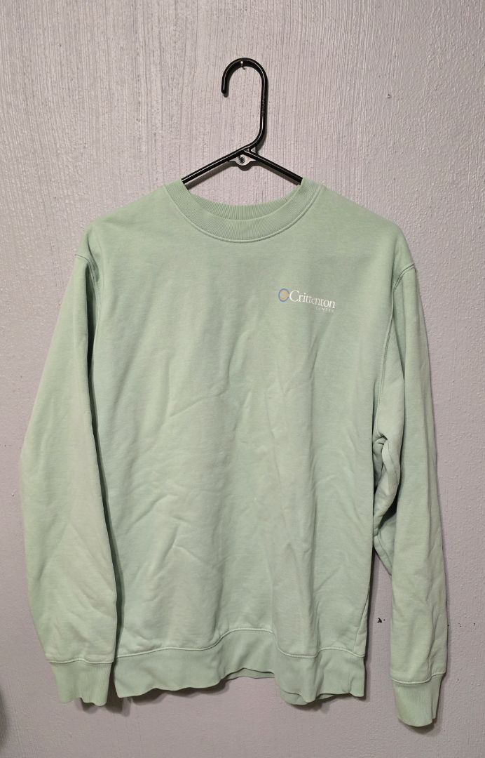 Crittenton Center Sweatshirt, Medium,Green, Amira’s closet