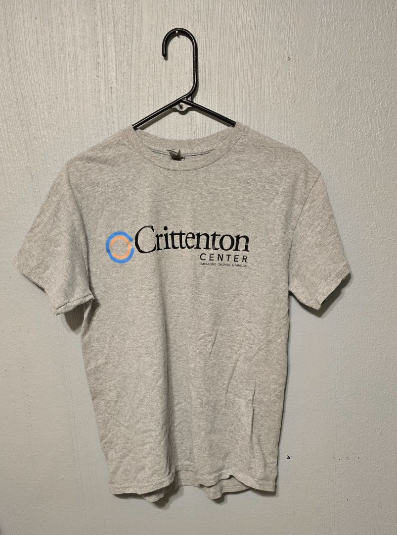 Crittenton Center TShirt, Medium,Gray, Amira’s closet