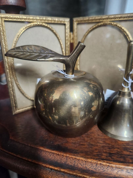 Vintage Brass Apple Bell