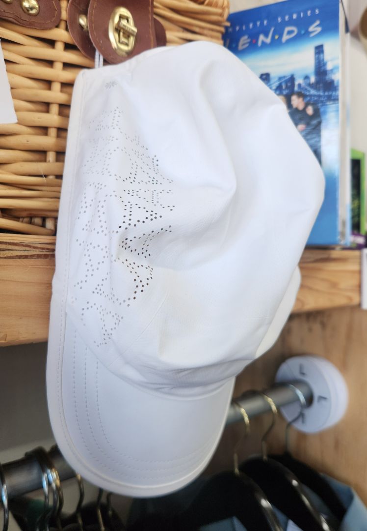 White Athleta Mesh Ladie's Baseball Cap