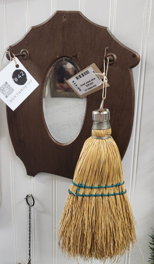 Vintage Fits Rite Wire-Wrap Corn Whisk Broom, DCH Family LLC
