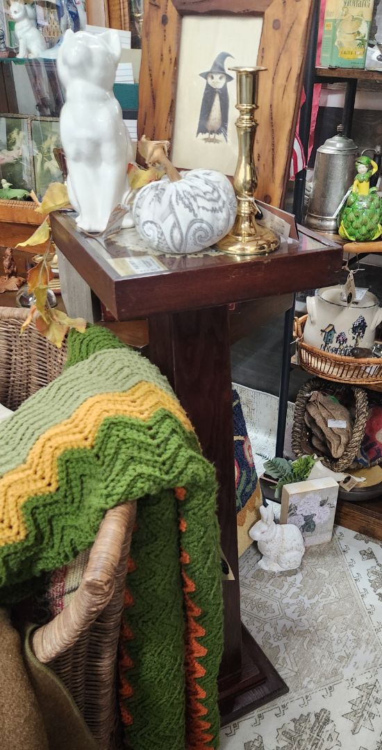 Vintage Handmade Wooden Plant Stand, DCH Family LLC