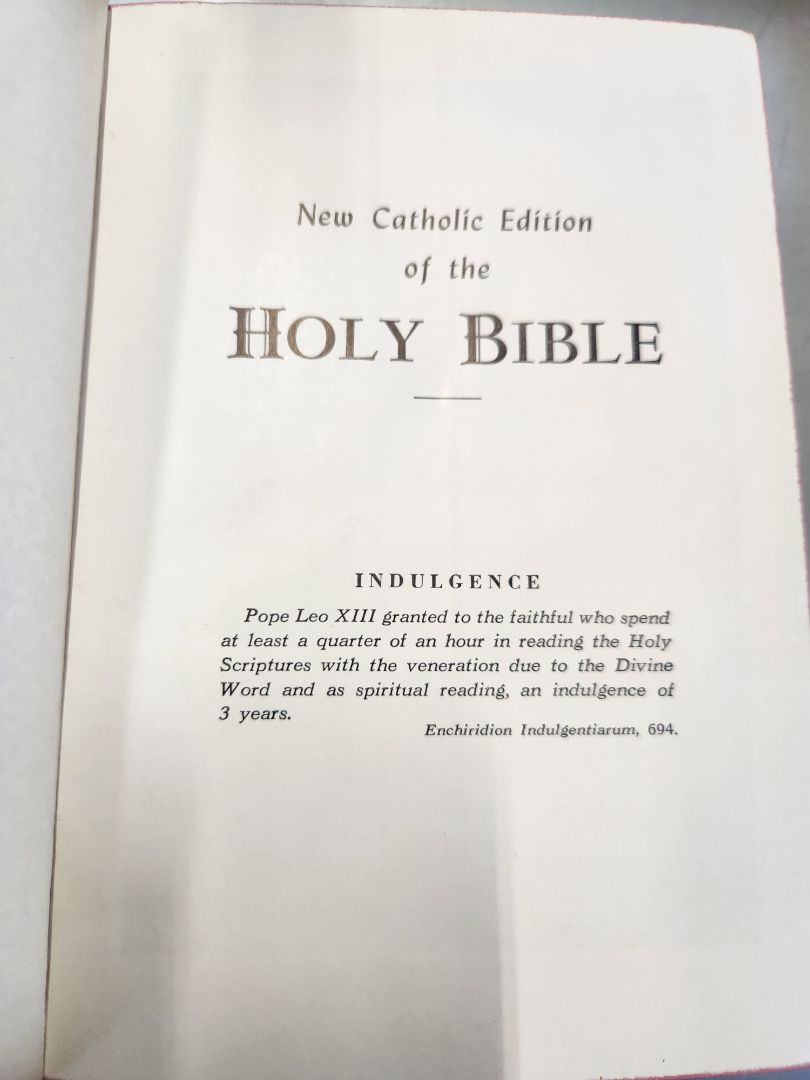 Vintage New Catholic Edition of the Holy Bible, DCH Family LLC