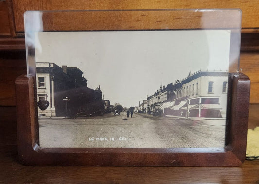 Framed RPPC  of Downtiwn Le Mars Vintage, DCH Family LLC