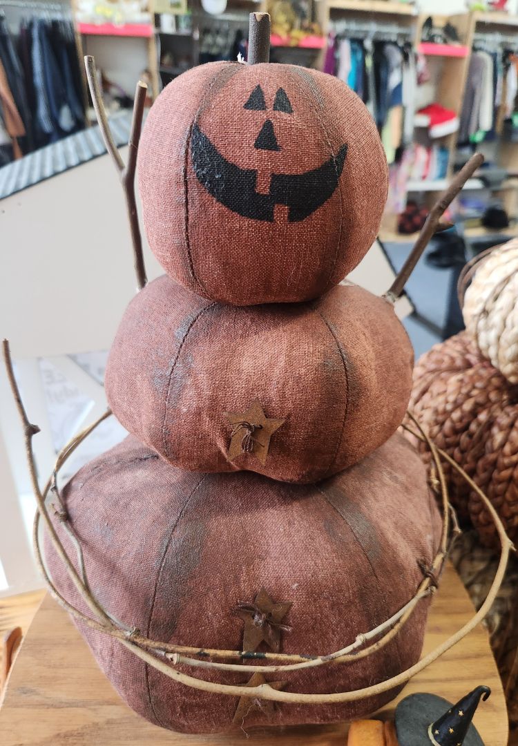 Primitive Folkart Pumpkin Man Decor, DCH Family LLC