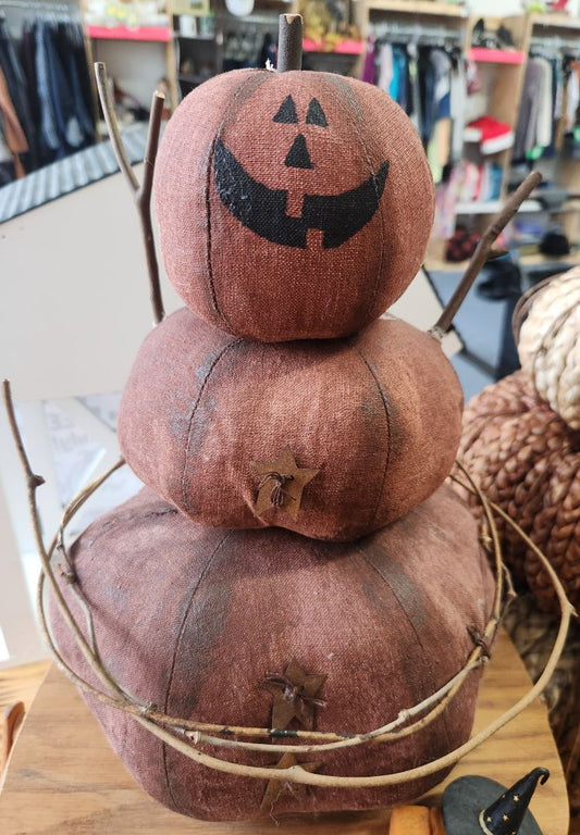 Primitive Folkart Pumpkin Man Decor, DCH Family LLC