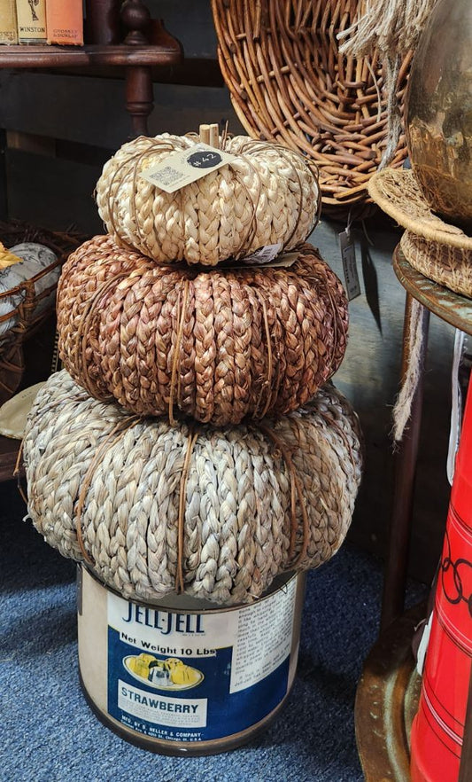Woven Pumpkin - Large Decor, DCH Family LLC