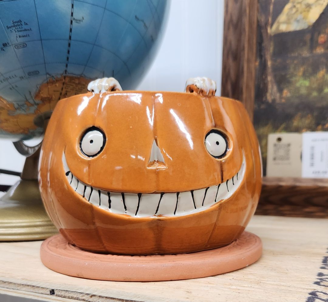 Ceramic JOL Candy/Candle Holder Dish Halloween Decor, DCH Family LLC