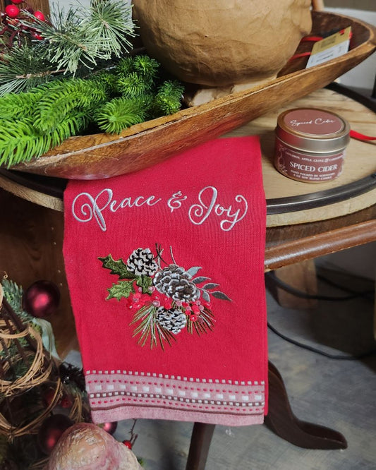 Peace & Joy Tea Towel, DCH Family LLC