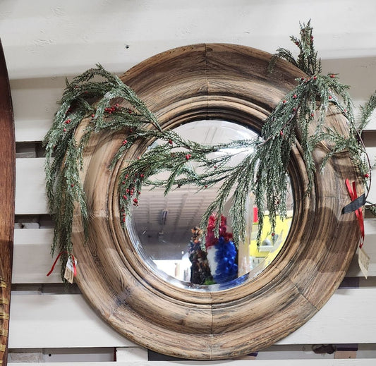 Uttermost Lg. Round Wood Mirror , DCH Family LLC
