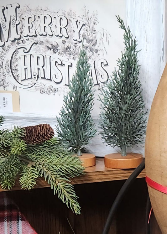 Small Faux Evergreen Tree Holiday Decor, DCH Family LLC