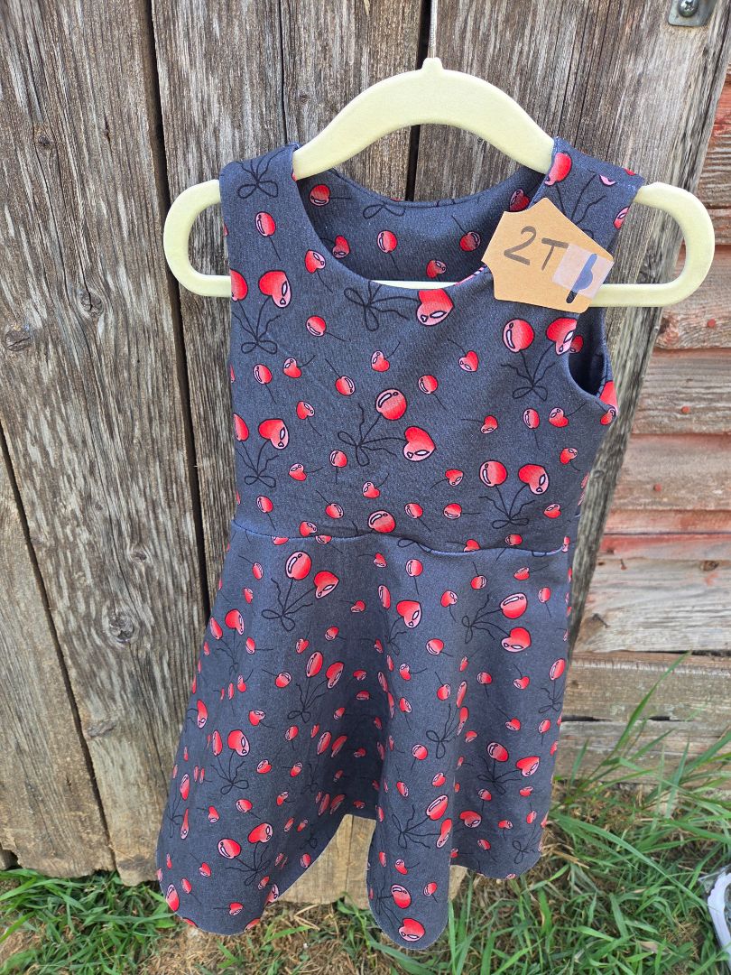 Lilac Lakes Tank dress, 8,Cherry hearts, Lilac Lakes