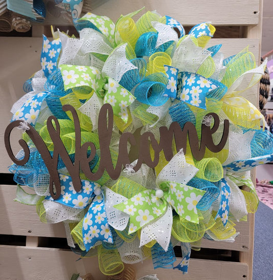 Summer Flower Welcome  Wreath