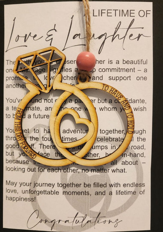 Small Town Shop Love & Marriage Storycard Ornament