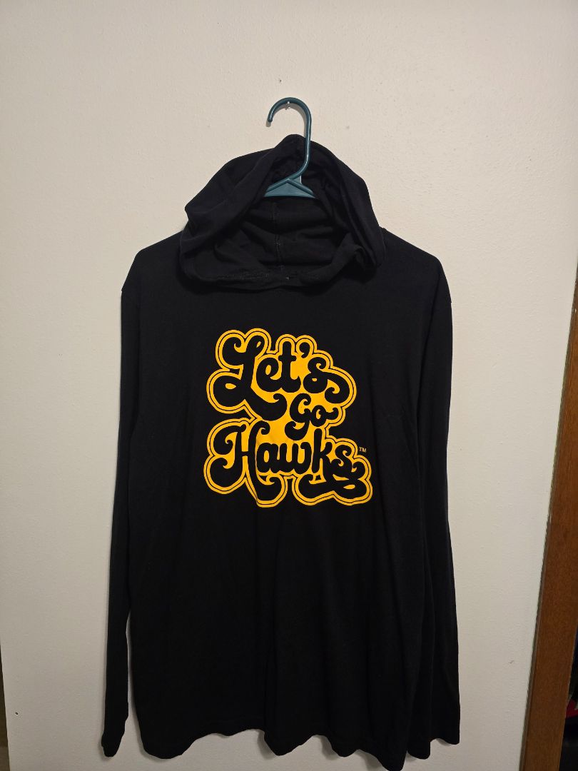 Let's Go Hawks Hoodie, Large,Black, Megan P's Closet
