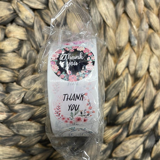 Multicolored Floral Thank You Stickers, 500 Stickers