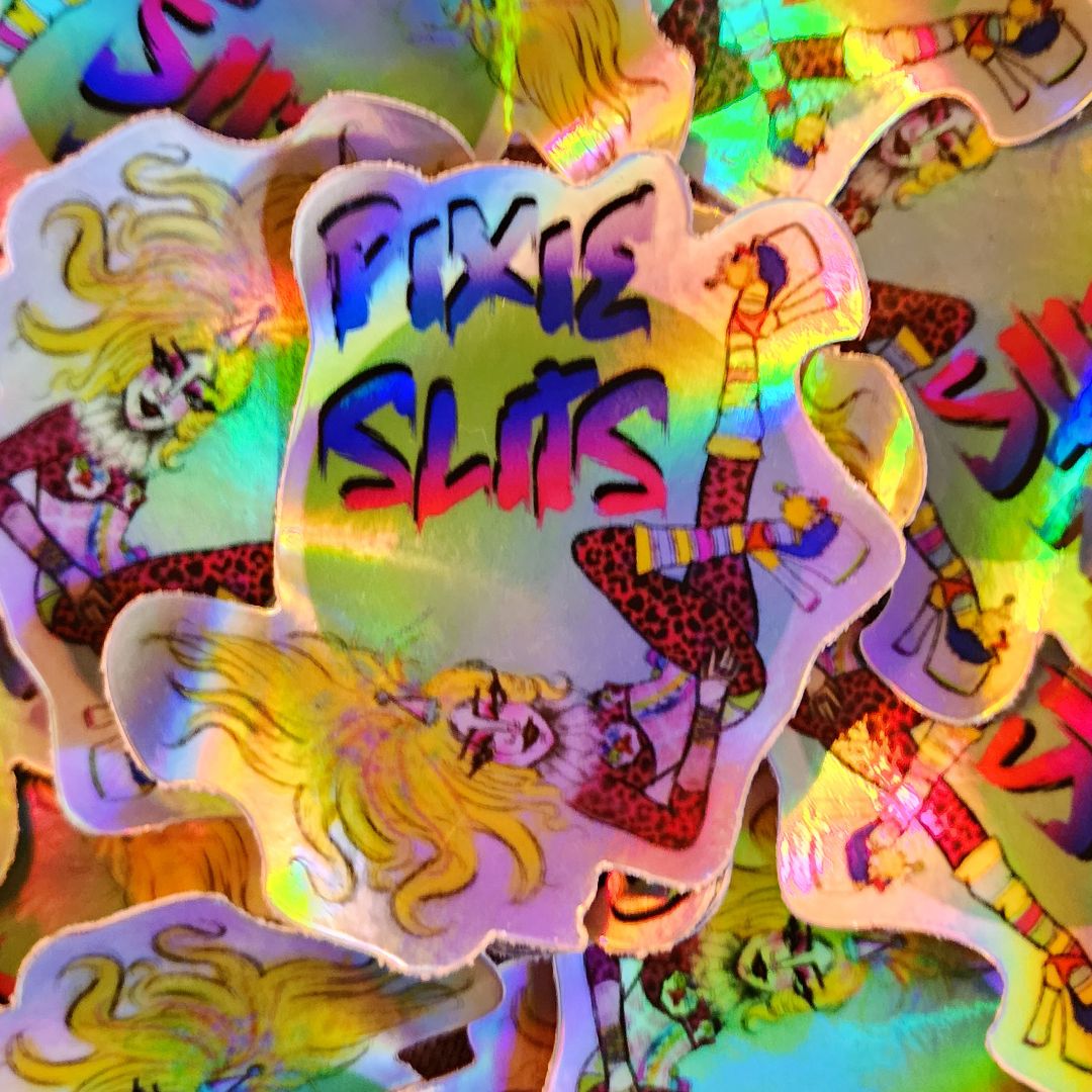Multi Pixie Slits Stickers