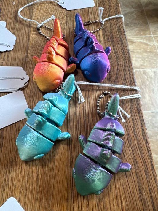 Metallic  Fish Keychain